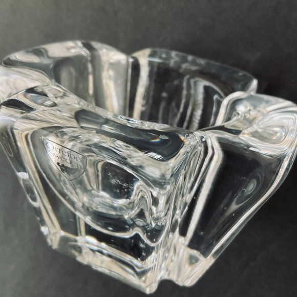 ORREFORS Sweden Vintage "Max Cross" Crystal Votive EUC - Picture 6 of 9